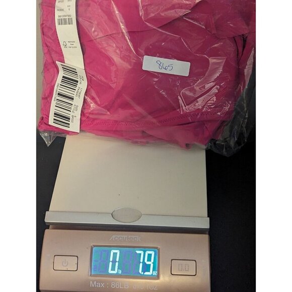 J. Crew Pink Fushia One Piece Swim Suit Ruched Ruffle V Neck Women's 6 (865) - Picture 6 of 6